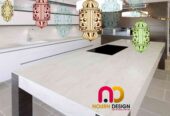 corian kitchen مطابخ كوريان شيك عصريه و حديثه