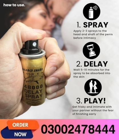 Deadly Shark Power 25000 Delay Spray in Pakistan- 03002478444