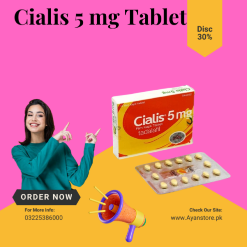 Cialis 5Mg Tablet in Pakistan- 03225386000