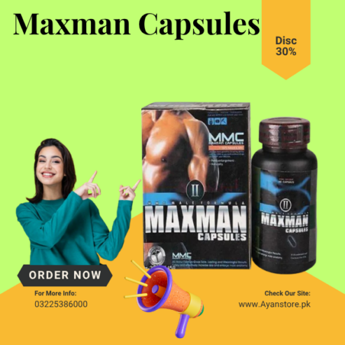 Original Maxman Capsules price in Pakistan- 03225386000