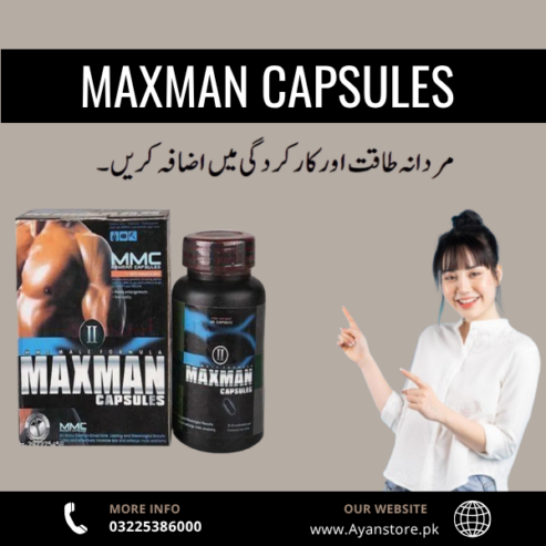 Original Maxman Capsules price in Pakistan- 03225386000