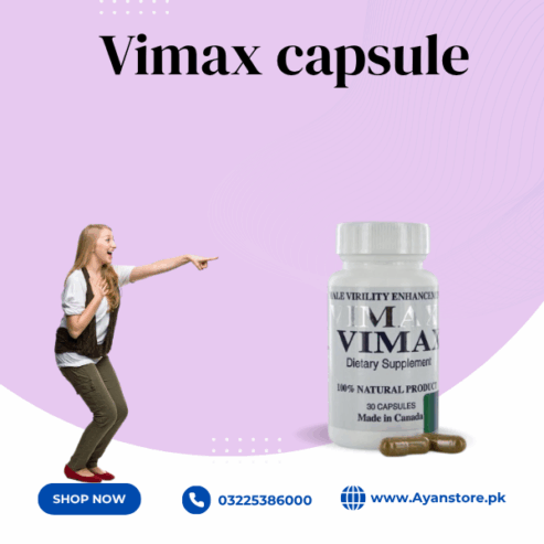 Vimax Capsules Price In Pakistan – 03225386000