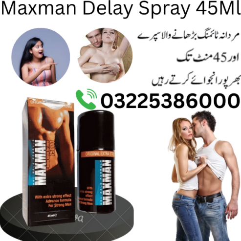 Maxman Delay Spray 45Ml In Pakistan 03225386000