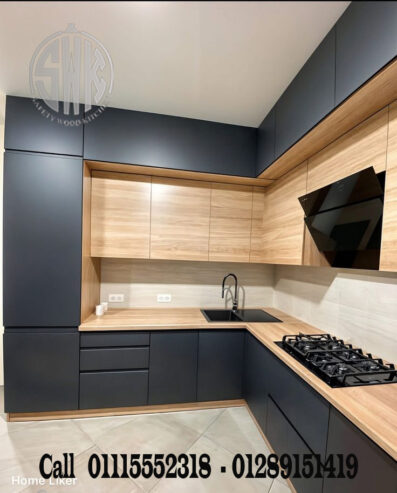 شركات مطابخ بولي لاك في القاهرة مطابخ خشب في مصر safety Wood للمطابخ والدريسنج روم📞01289151419 -01115552318