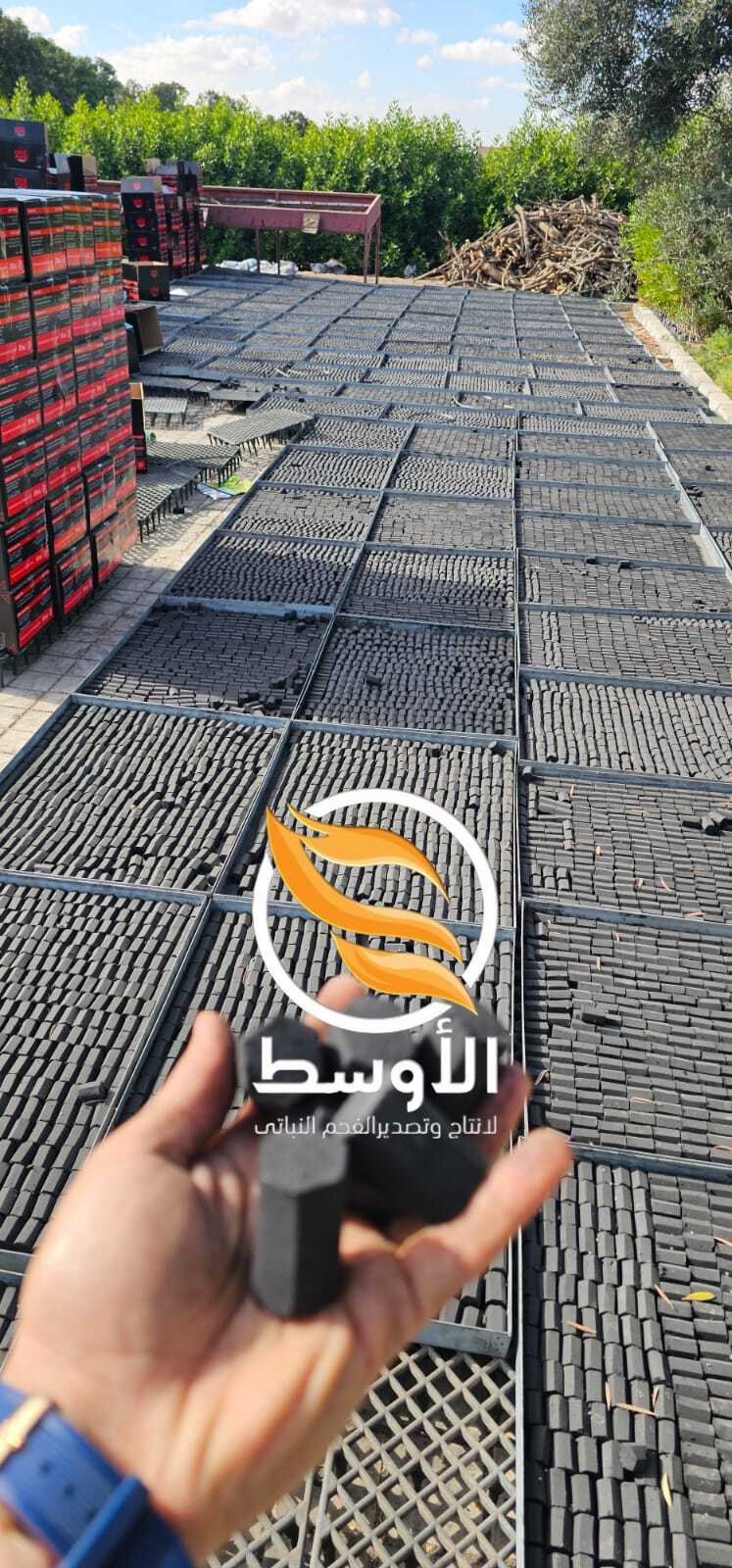 فحم نباتي للتصدير , فحم شيشة ومشاوي وبخور