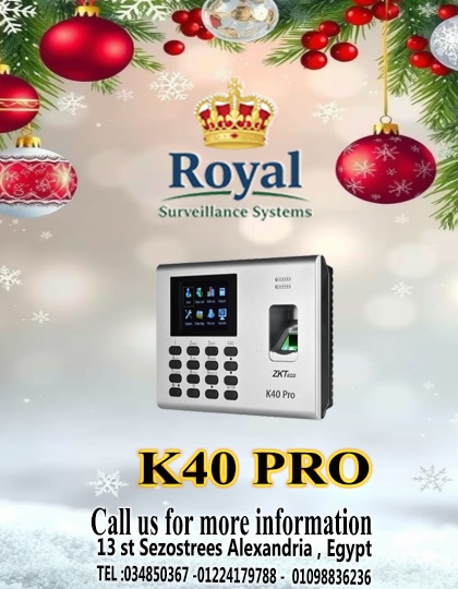 جهاز البصمة ZK-K40 PRO الحل الأمثل لتنظيم حضور وانصراف الموظفين بكل سهولة وكفاءة!