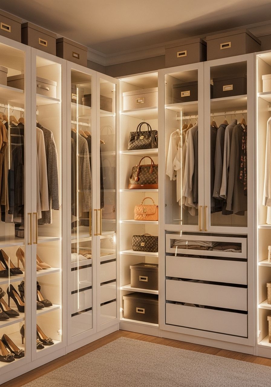 دريسنج روم يخلي كل حاجة منظمة وأنيقة 👗✨ تصميمات ذكية تناسب كل المساحات.