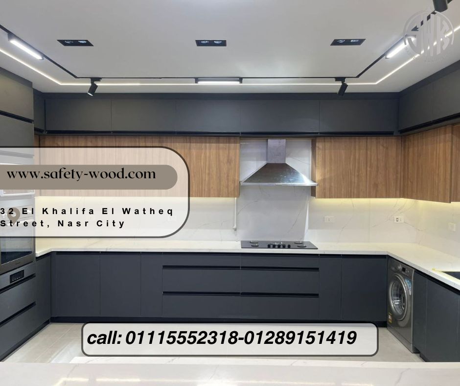 تصميمات مطابخ خشب حديثة WOODKITCHEN للمطابخ والدرسينج روم 📞01289151419 -01115552318