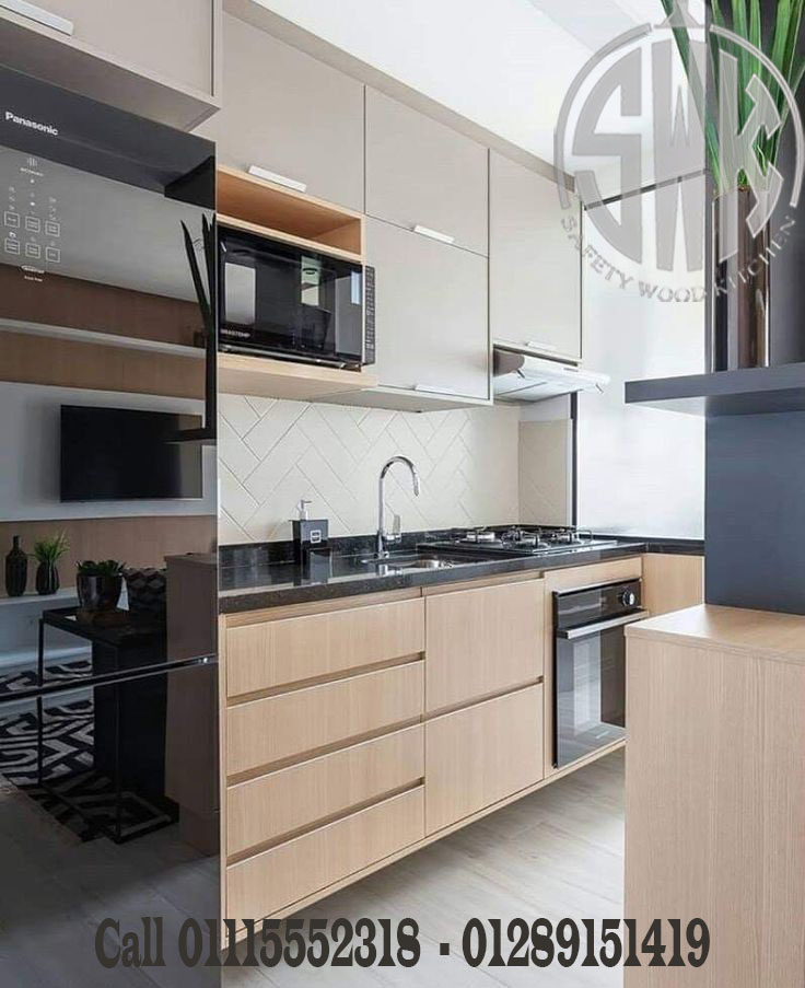 🔥 Safety Wood Kitchen – PVC عملي وراقي لكل مساحة! تواصلي 01289151419
