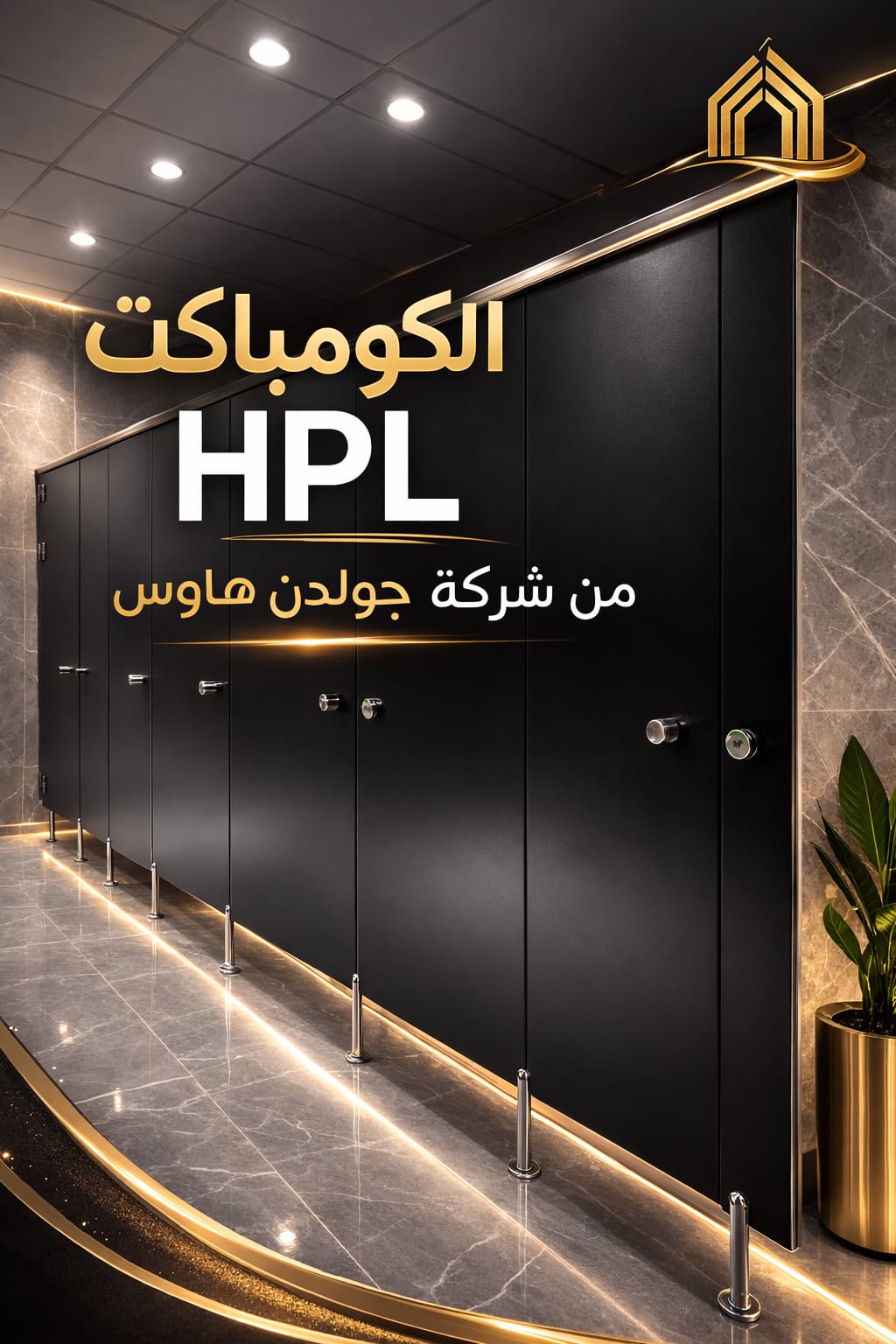 الكومباكت hpl لقواطيع وفواصل الحمامات