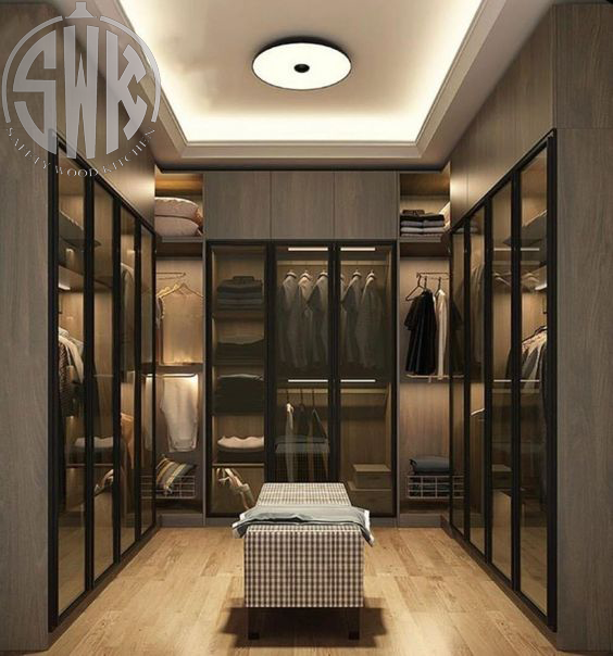 تصميم دريسينج روم الزجاج hpl عملية وأنيقة SAFETY WOOD للمطابخ والدريسنج روم 📞01289151419 -01115552318