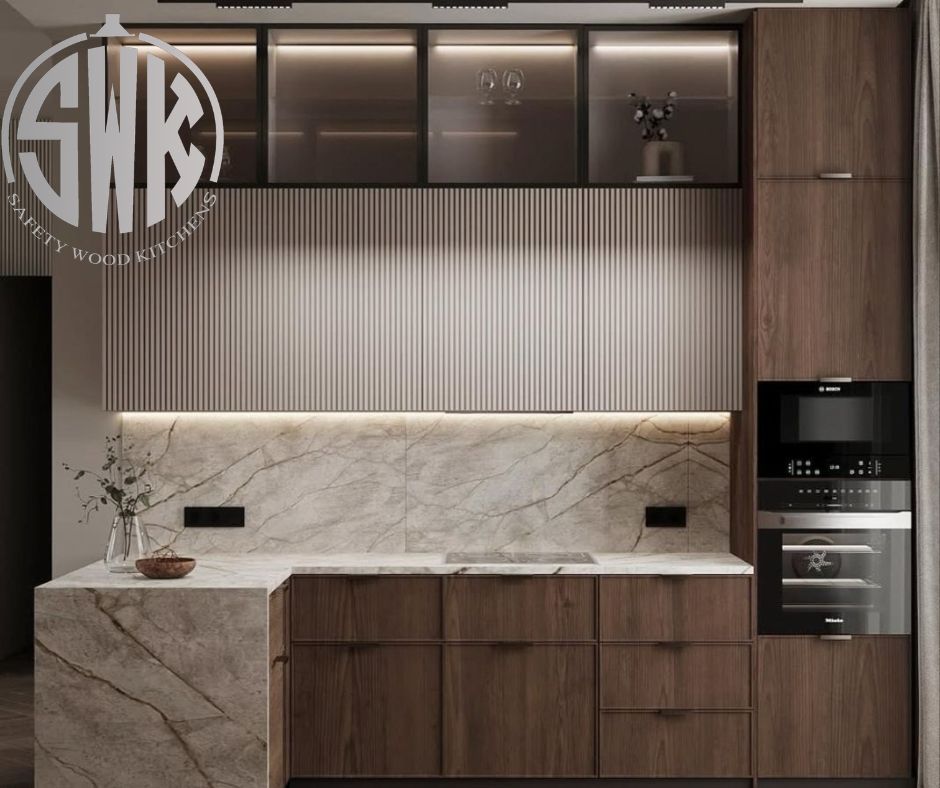 ديكورات مطابخ مودرن باللون الأبيض SAFETY WOOD للمطابخ والدريسنج روم 📞01289151419 -01115552318
