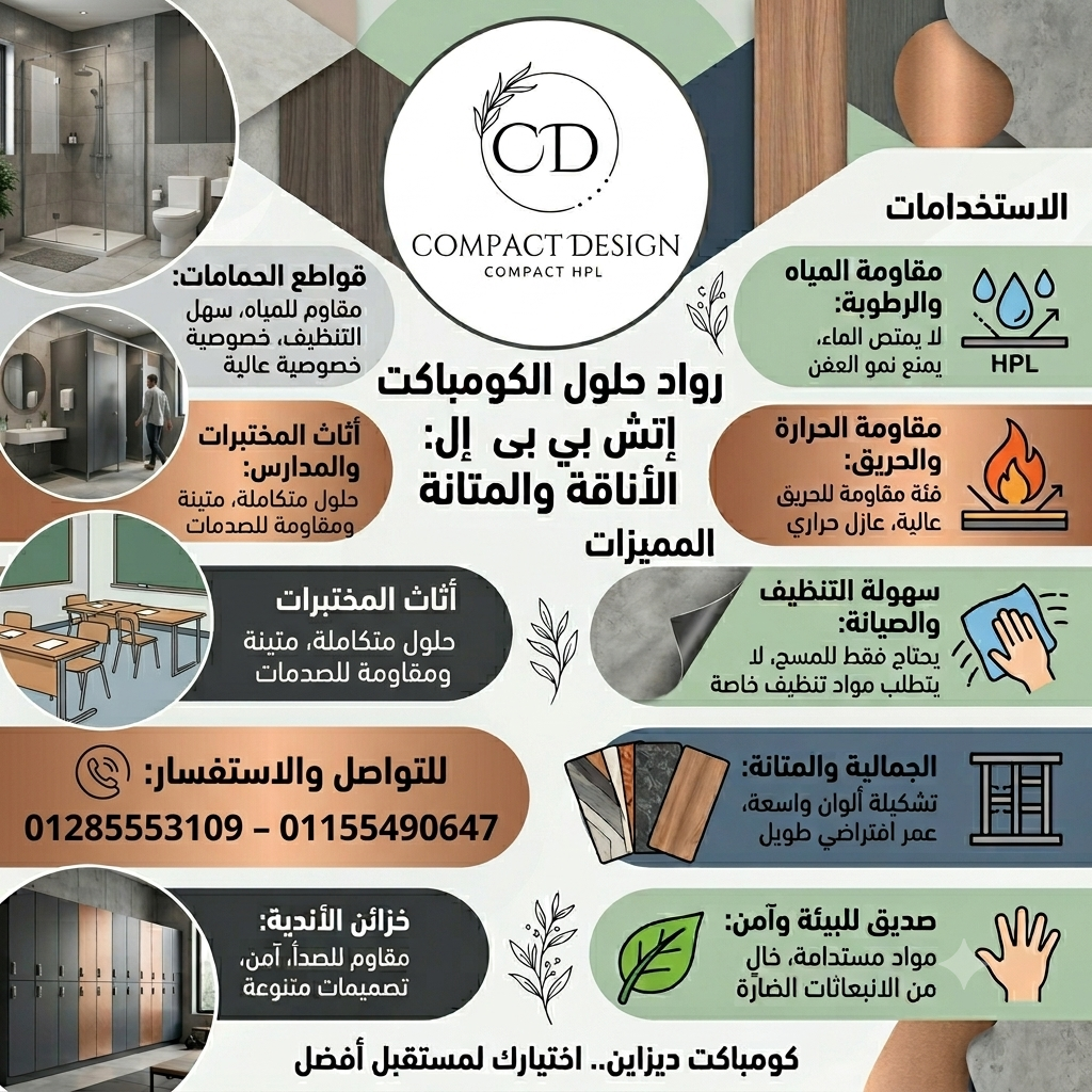 شركه كومباكت ديزاين للكومباكت hpl